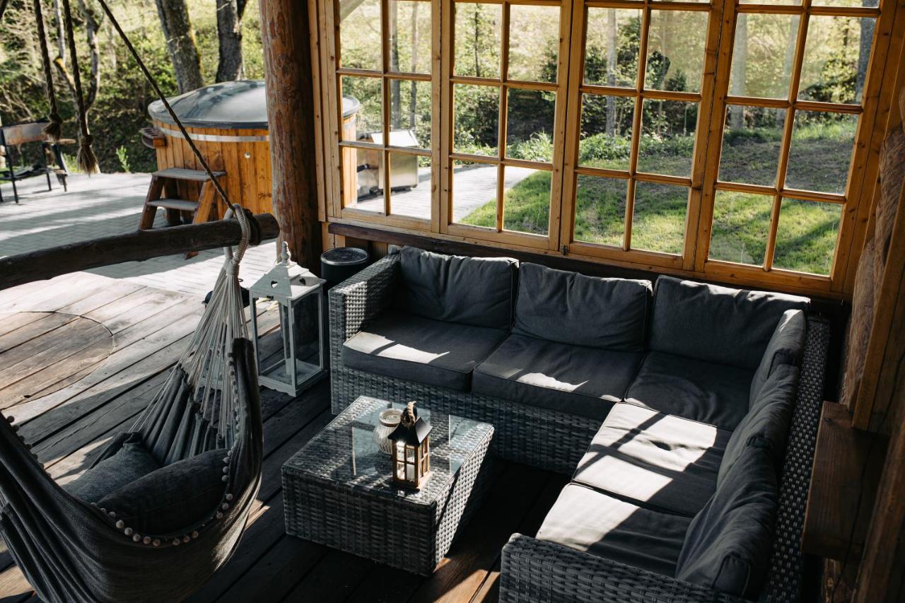 "Gaujmale" Sauna House In Nature Ilkene Exterior photo