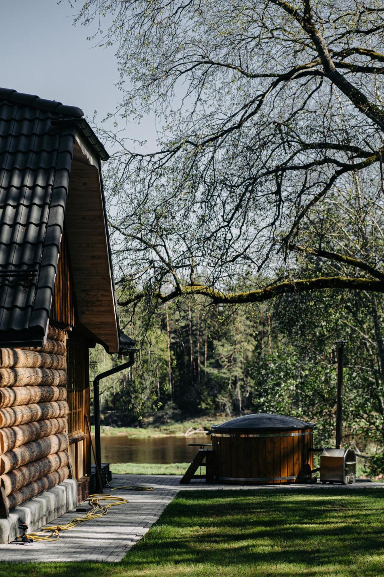 "Gaujmale" Sauna House In Nature Ilkene Exterior photo